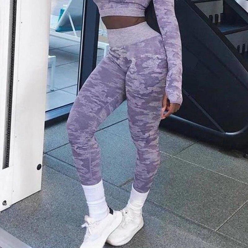 Legging de fitness taille haute pour femme 