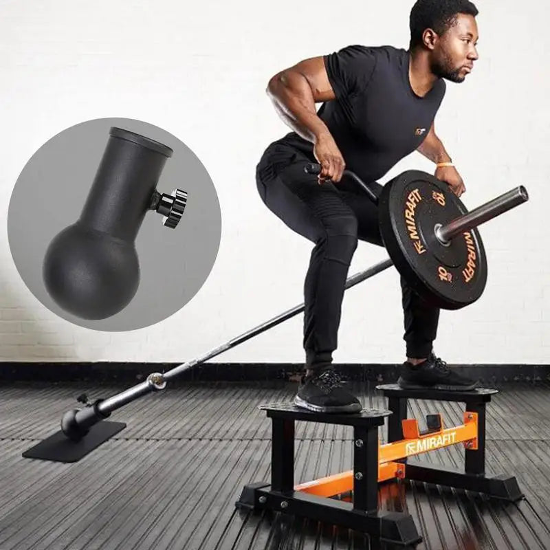 Barbell Attachments Gym Equipment For Landmine With Anti-slip Mat Workout Home Gym Equipment Heavy Duty Steel Landmine Base